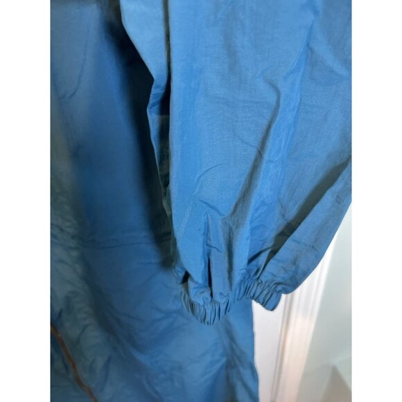 Spiritual Gangster Natasha Full Zip Long Jacket Small Blue Oversized Trench Hood - Picture 5 of 11